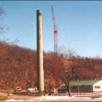 Smokestack Crane Erection