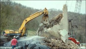 Demolition of Stack Base