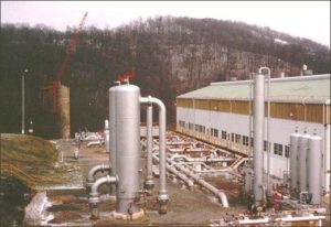 Gas Pump Station Located Immediately Adjacent to Old Stack.